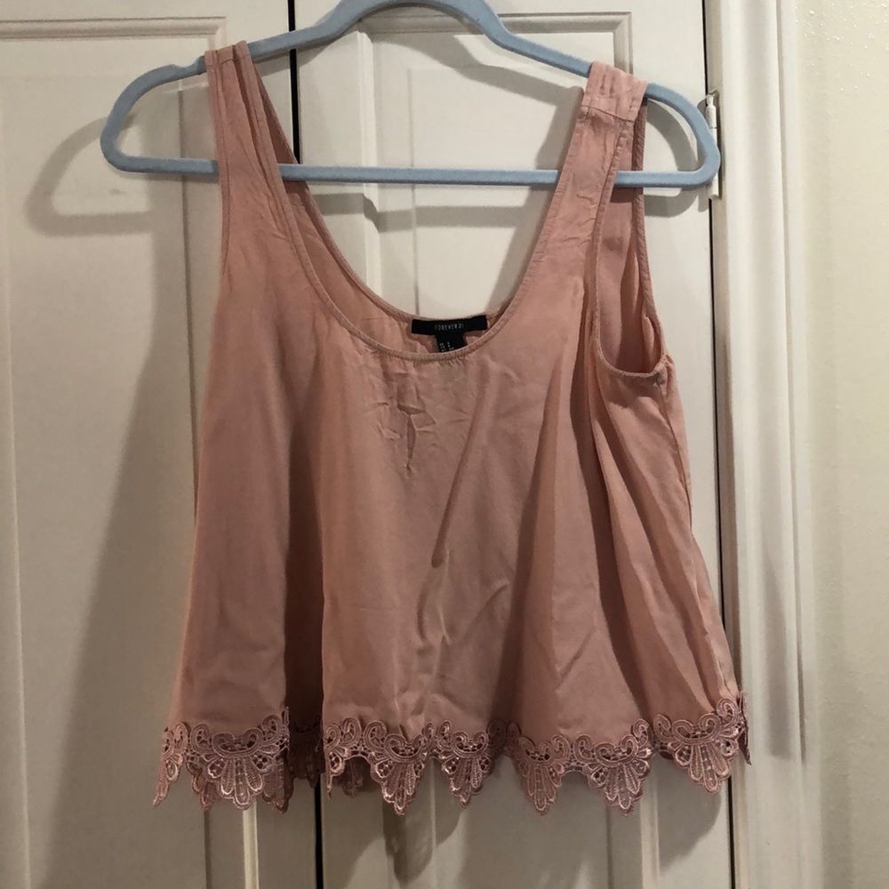 Pink crop top